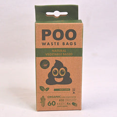 MPETS Poo Dog Waste Bag 60pcs Mint Scent no type Tidak ada merek 