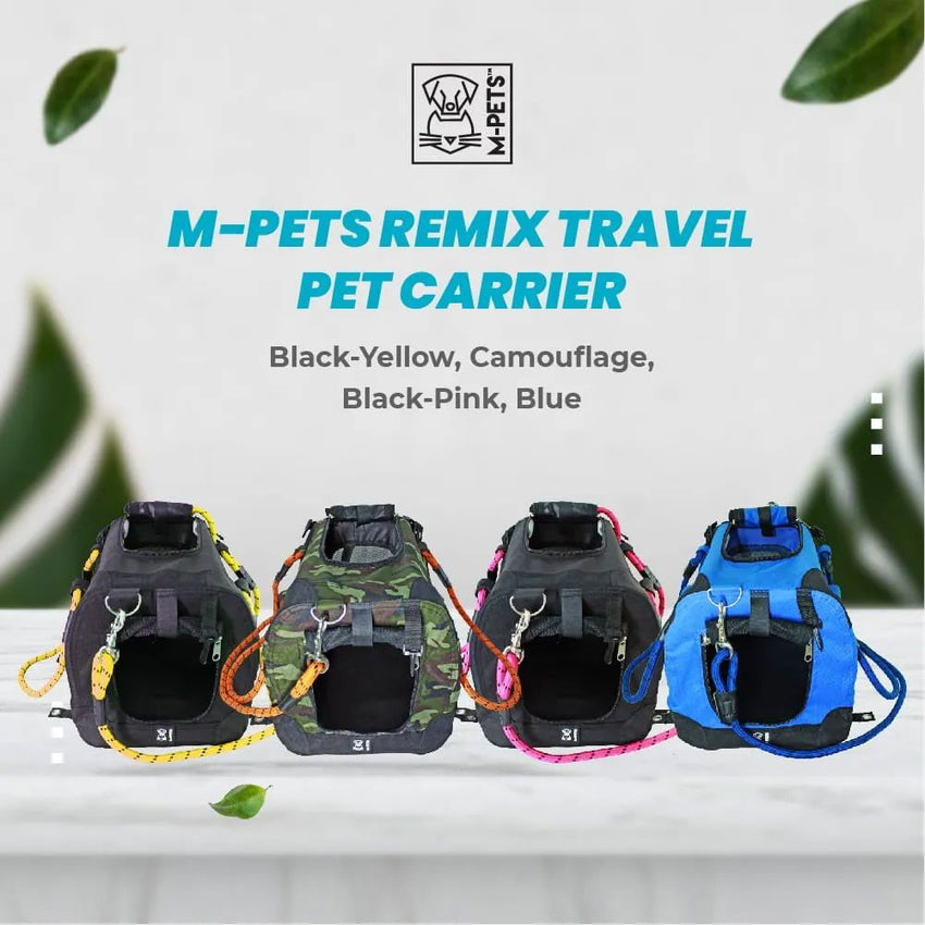 MPETS Remix Travel Carrier 2IN1 With Leash Shoulder Belt Blue no type Tidak ada merek 