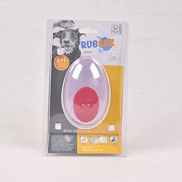 MPETS RUBEAZ Soap Dispenser and Brush Red Grooming Tools Pet Republic Indonesia 