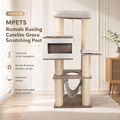 MPETS Rumah Kucing Catelite Grace Scratching Post no type Tidak ada merek 