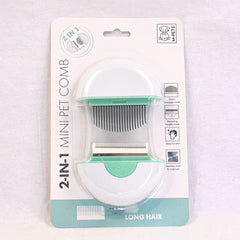 MPETS Sisir Bulu Hewan 2in1 Mini Pet Comb Long Hair no type Tidak ada merek 