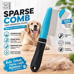 MPETS Sisir Bulu Kusut Anjing Sparse Comb no type Tidak ada merek 