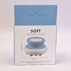 MPETS Sisir Pijit Hewan Soft Massage Comb Coarse Teeth Blue Grooming Tools Tidak ada merek 