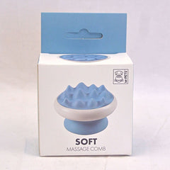 MPETS Sisir Pijit Hewan Soft Massage Comb Coarse Teeth Blue Grooming Tools Tidak ada merek 