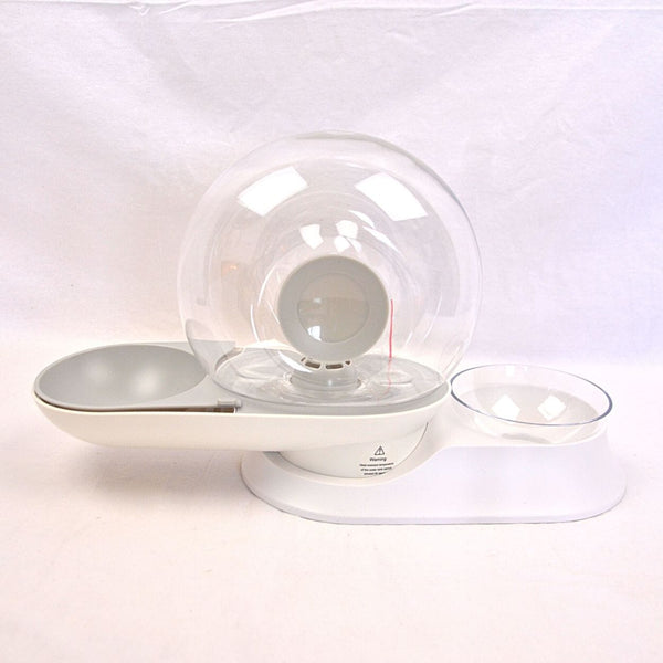 MPETS Snail Combi Food And Water Dispenser 2800ml White Pet Bowl Tidak ada merek 