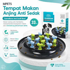 MPETS Tempat Makan Anjing Anti Sedak GameBone Anti Scoff Bowl no type Tidak ada merek 