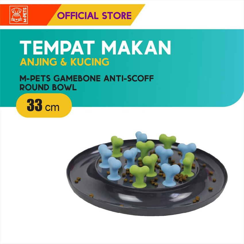 MPETS Tempat Makan Anjing Anti Sedak GameBone Anti Scoff Bowl no type Tidak ada merek 
