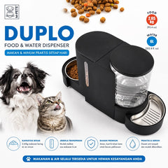 MPETS Tempat Makan dan Minum Duplo Food and Water Dispenser 6L 2.65kg no type Tidak ada merek 