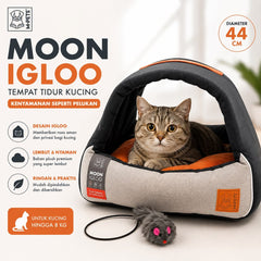 MPETS Tempat Tidur Kucing MOON IGLOO For Cat 44cm no type M-Pets 