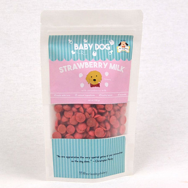 MRLEEBAKERY Snack Anjing Baby Dog Biscuit Strawberry Milk 100gr no type Tidak ada merek 