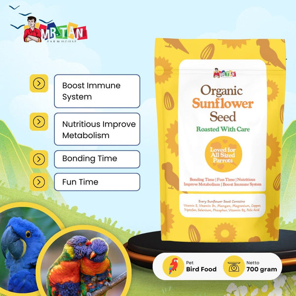 MRTAN Makanan Burung Roasted Sunflower Seed 700gr no type Tidak ada merek 