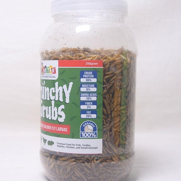 MRTAN Makanan Ikan Burung Ayam Crunchy Grub 250gr no type Tidak ada merek 