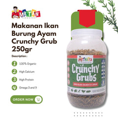 MRTAN Makanan Ikan Burung Ayam Crunchy Grub 250gr no type Tidak ada merek 