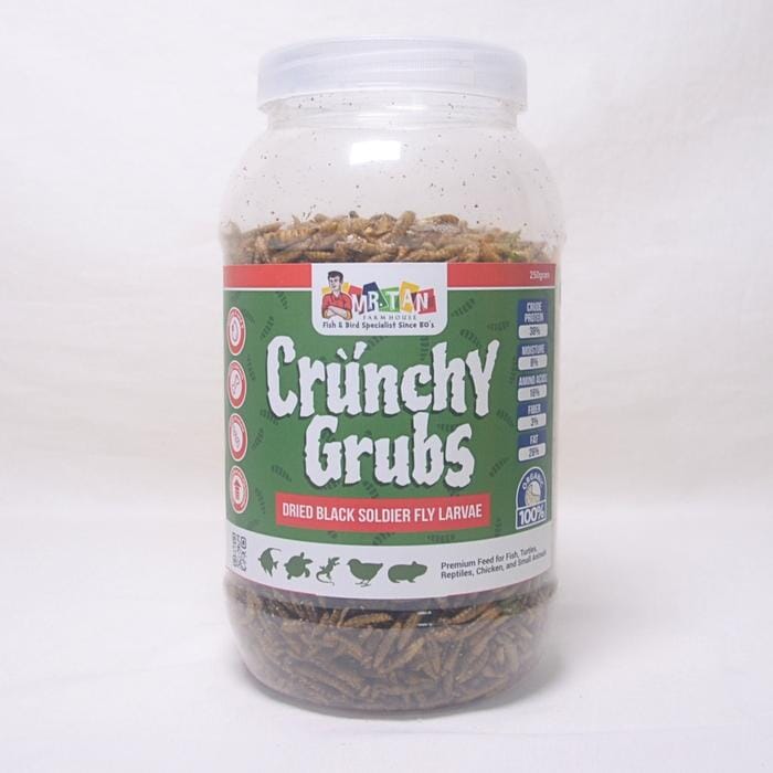 MRTAN Makanan Ikan Burung Ayam Crunchy Grub 250gr no type Tidak ada merek 
