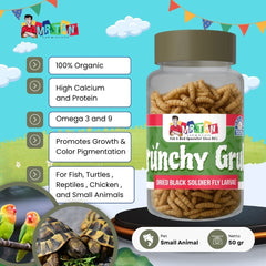 MRTAN Makanan Ikan Burung Ayam Crunchy Grub 50gr no type Tidak ada merek 