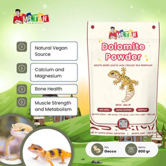 MRTAN Pasir Dolomit untuk Leopard Gecko 800gram no type Tidak ada merek 