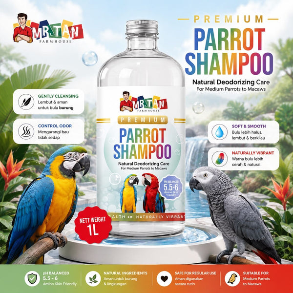 MRTAN Sabun Burung Premium Parrot Shampoo 1L Bird Supplies Tidak ada merek 
