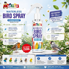 MRTAN Sabun Burung Waterless Bird Bath Spray 250ml Bird Supplies Tidak ada merek 