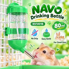 NAVO Botol Minum NV1401 Pet Drinking Bottle Green 80ml Small Animal Supplies Pet Republic Indonesia 
