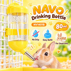 NAVO Botol Minum NV1401 Pet Drinking Bottle Yellow 80ml Small Animal Supplies Pet Republic Indonesia 