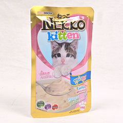 NEKKO Makanan Anak Kucing Pet Food For Kitten Tuna Mousse 70g Cat Food Wet Tidak ada merek 