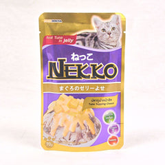 NEKKO Makanan Kucing Pet Food Tuna Whole Loin In Jelly Cheese 70g Cat Food Wet Nekko 