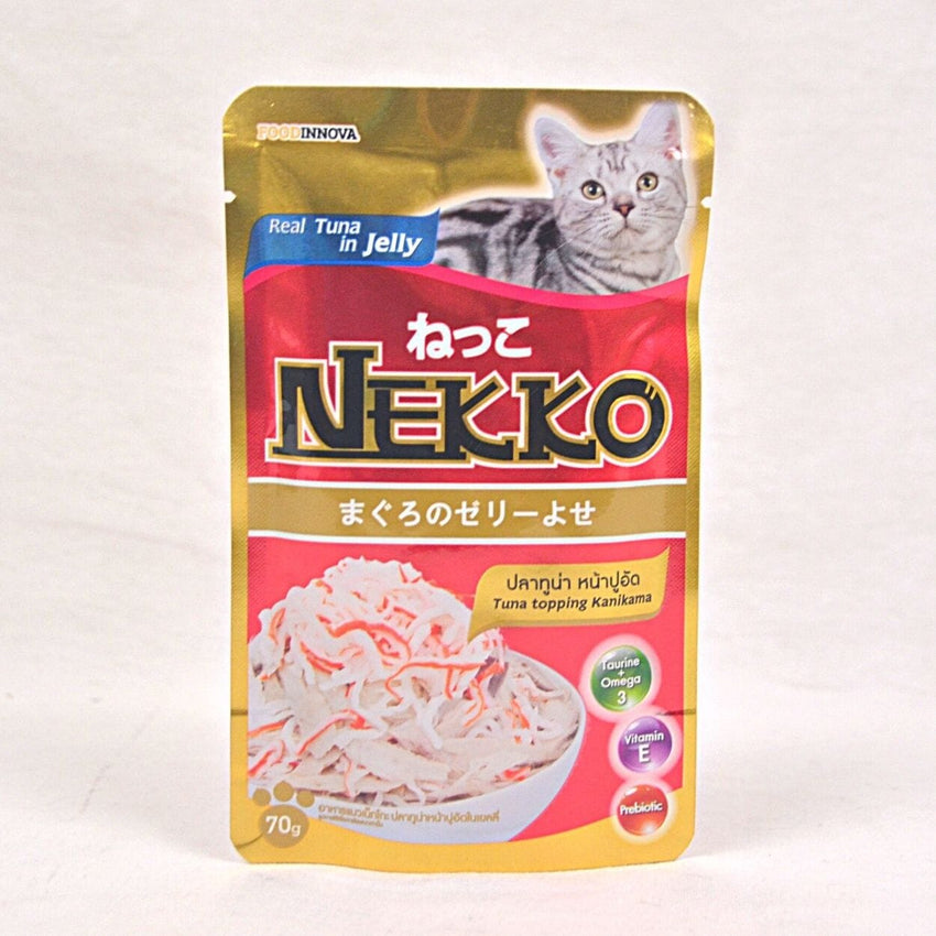 NEKKO Makanan Kucing Pet Food Tuna Whole Loin In Jelly Kanikama 70g Cat Food Wet Tidak ada merek 