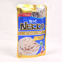 NEKKO Makanan Kucing Pet Food Tuna Whole Loin In Jelly Original 70g Cat Food Wet Tidak ada merek 
