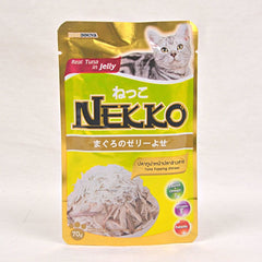 NEKKO Makanan Kucing Pet Food Tuna Whole Loin In Jelly Shirasu 70g Cat Food Wet Tidak ada merek 