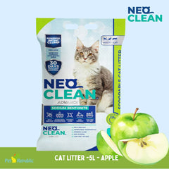 NEOCLEAN Pasir Kucing Bentonite Cat Litter Apple 5L no type Tidak ada merek 