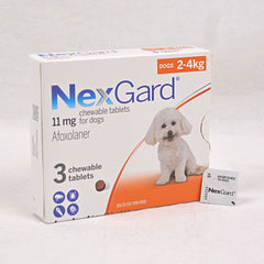 NEXGARD Kutu Anjing Flea and Tick Chewable Tablets 2-4kg 1pcs no type Nexgard 