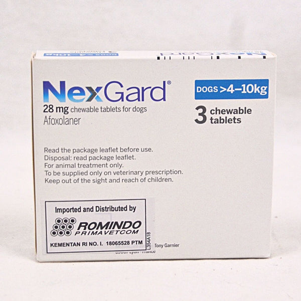 NEXGARD Kutu Anjing Flea & Tick Chewable Tablets 4–10 kg (1 pcs) no type Nexgard 