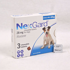 NEXGARD Kutu Anjing Flea & Tick Chewable Tablets 4–10 kg (1 pcs) no type Nexgard 