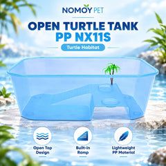 NOMOYPETREPTILE Open Turtle Tank PP NX11S no type Tidak ada merek 