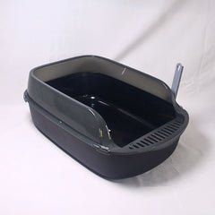 NOONA CTX3L Cat Toilet With Scoop Black Large 49x34x19cm Hobi & Koleksi > Perawatan Hewan > Grooming Hewan Noona 