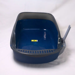 NOONA CTX3L Cat Toilet With Scoop Dark Blue Large 49x34x19cm Cat Sanitation Tidak Ada Merek 