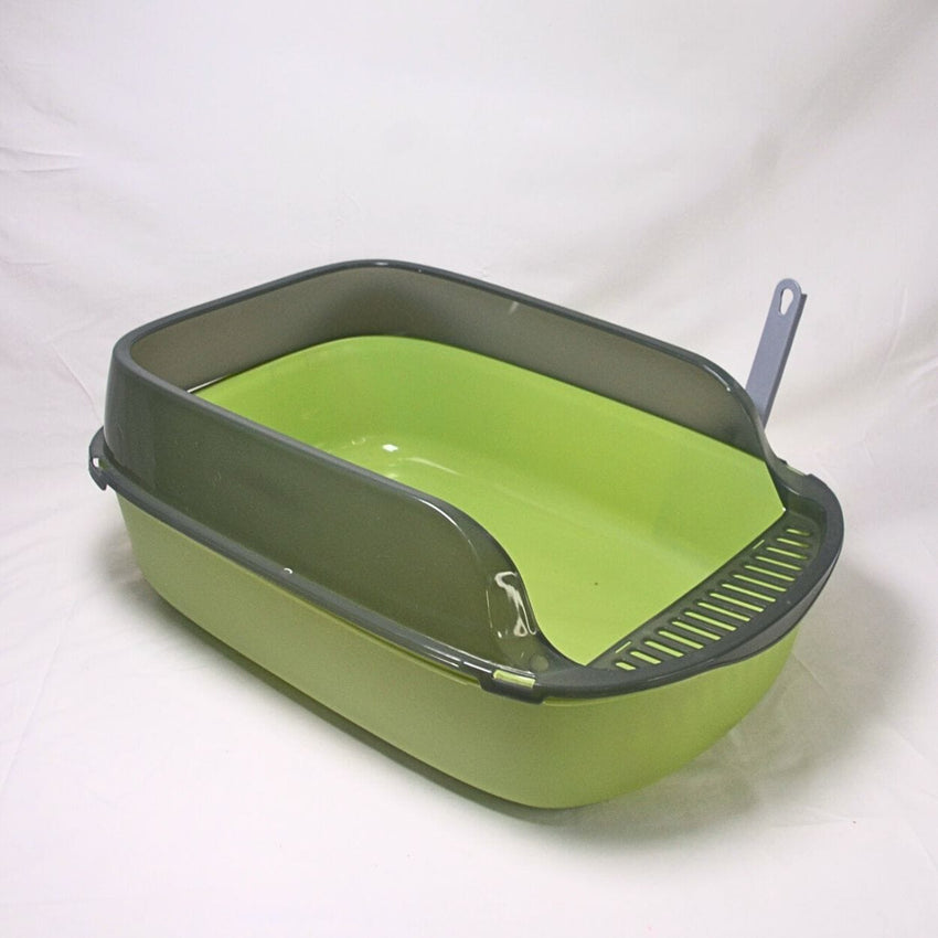 NOONA CTX3L Cat Toilet With Scoop Green Large 49x34x19cm Cat Sanitation Tidak Ada Merek 