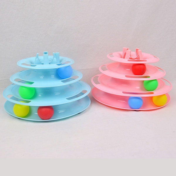 NOONA Mainan Kucing Tower Cat Circular Toy Blue Hobi & Koleksi > Perawatan Hewan > Mainan Hewan Tidak ada merek 