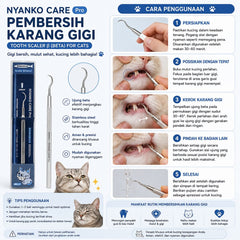 NYANKO Care Pembersih Karang Gigi Pro Tooth Scaler Beta For Cats no type Tidak ada merek 