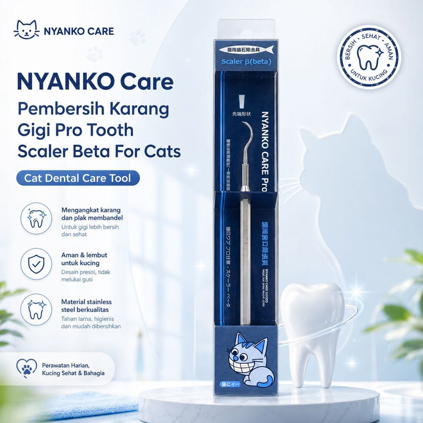 NYANKO Care Pembersih Karang Gigi Pro Tooth Scaler Beta For Cats no type Tidak ada merek 