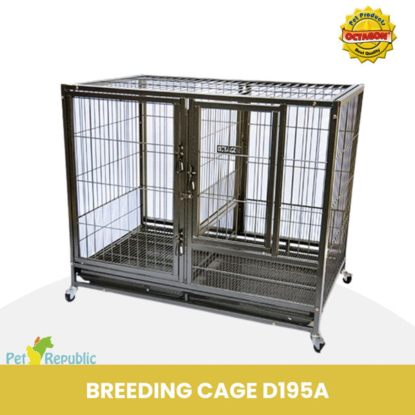 OCTAGON D195A Kandang Anjing BREEDING Cage 126x94x114cm Dog Cage Tidak ada merek 