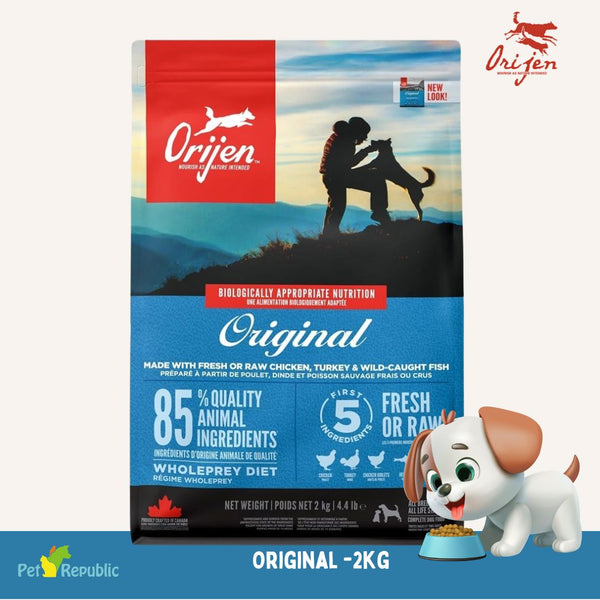 ORIJEN Makanan Anjing Dog Original Grain Free 2kg Dog Food Dry Tidak ada merek 
