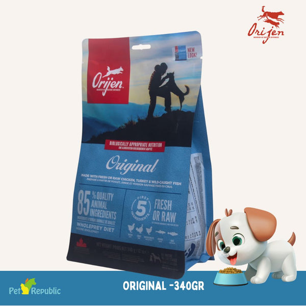 ORIJEN Makanan Anjing Dog Original Grain Free 340gr Dog Food Dry Tidak ada merek 