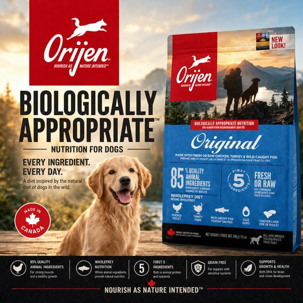 ORIJEN Makanan Anjing Dog Original Grain Free 340gr Dog Food Dry Tidak ada merek 