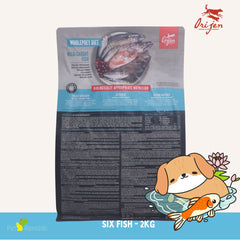 ORIJEN Makanan Anjing Dog Six Fish Grain Free 2kg no type Tidak ada merek 