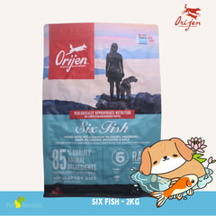 ORIJEN Makanan Anjing Dog Six Fish Grain Free 2kg no type Tidak ada merek 
