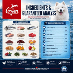 ORIJEN Makanan Anjing Grain Free Dog Sixfish 6kg no type Tidak ada merek 