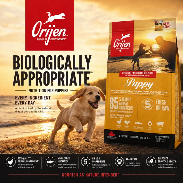 ORIJEN Makanan Anjing Puppy Grain Free 2kg no type Tidak ada merek 