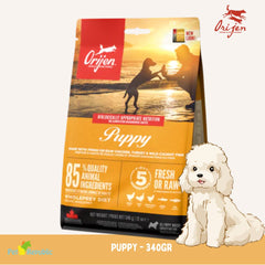 ORIJEN Makanan Anjing Puppy Grain Free 340gr Dog Food Dry Tidak ada merek 