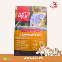 ORIJEN Makanan Kucing Grain Free Original Cat 1.8kg cat dry food Tidak ada merek 